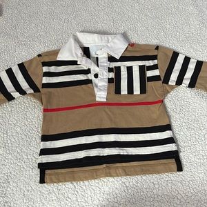 Baby boy 12 m long sleeve Burberry shirt